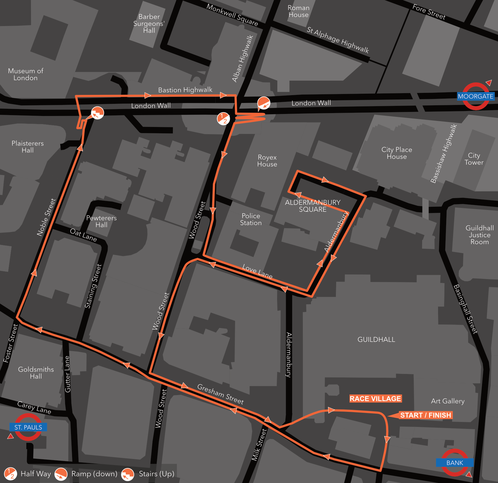 ロンドン Route Map